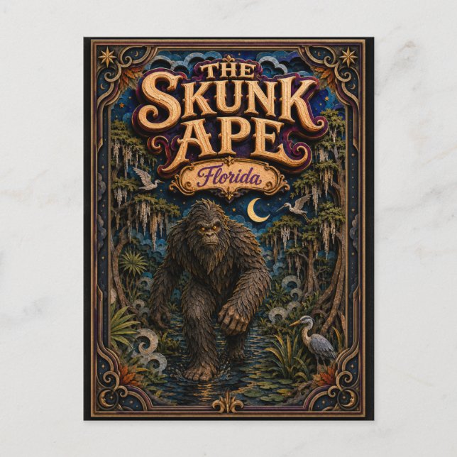 Der Skunk-Affe Florida Popcut Legenden Postkarte (Vorderseite)