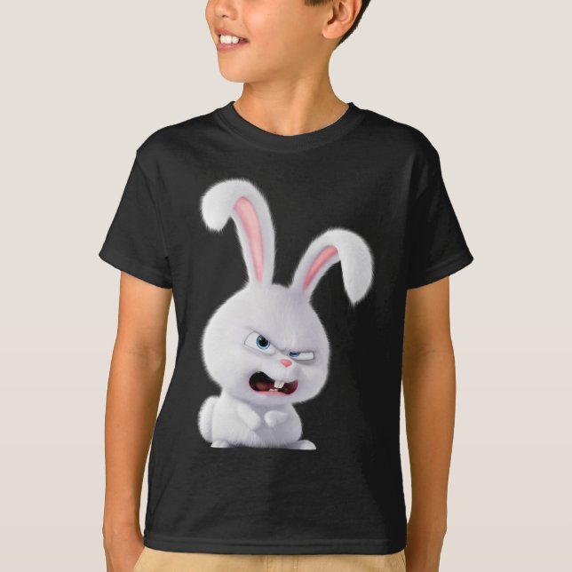 Der Snowball-Rabbit-Design-T - Shirt (Vorderseite)