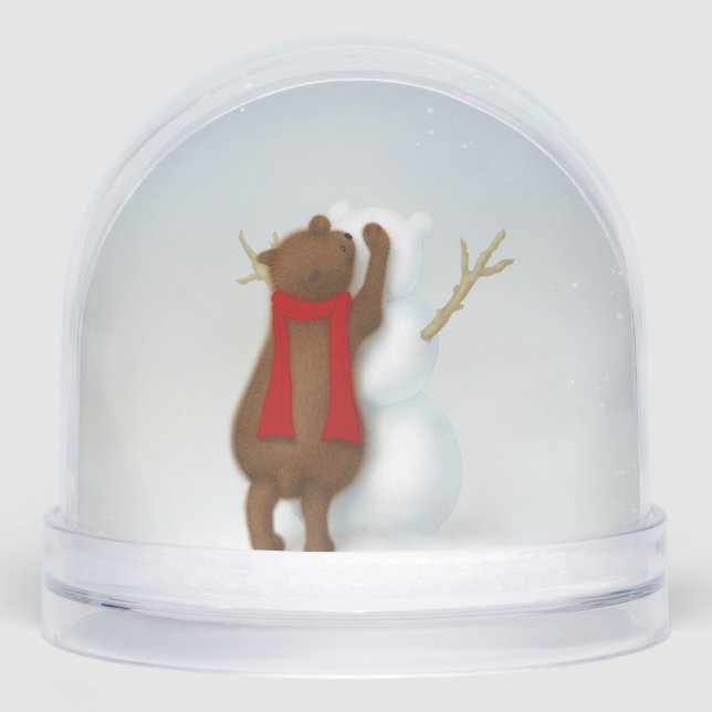 Der Snowbear Niedlich Baby Bear Winter Schneekugeln (Vorderseite)