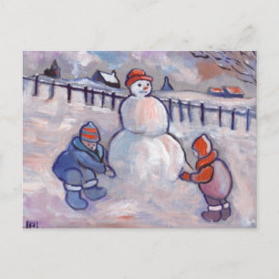 DER SNOWMAN POSTKARTE