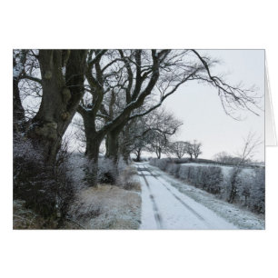 "Der snowy-Weg" Northumberland England