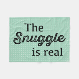 Der Snuggle ist die wirklichen aquamarinen weißen Fleecedecke