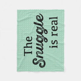 Der Snuggle ist die wirklichen aquamarinen weißen Fleecedecke