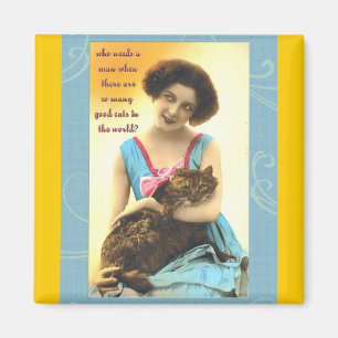 der so viele gute Katzen braucht Magnet