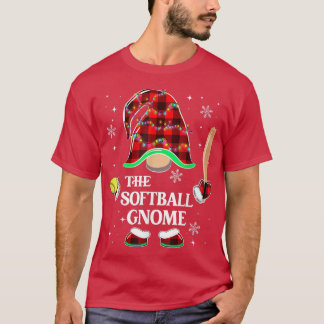 Der Softball Gnome 2022 Weihnachts Pajama Matching T-Shirt