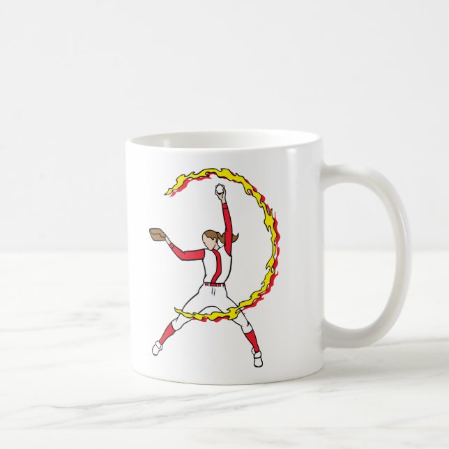 Der Softball-Krug der Frauen Tasse (Rechts)