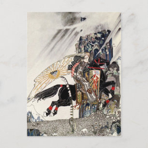 Der Sohn der Witwe: Die Lad, die das Schwarze Pfer Postkarte