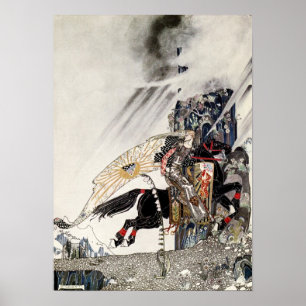 Der Sohn der Witwe: Die Welt reitet auf dem Schwar Poster