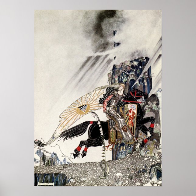 Der Sohn der Witwe: Die Welt reitet auf dem Schwar Poster (Vorne)