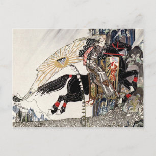 Der Sohn der Witwe: Die Welt reitet auf dem Schwar Postkarte