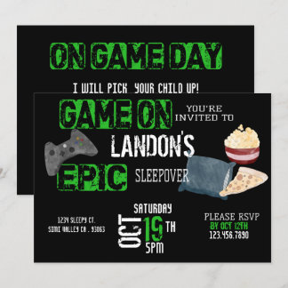 Der Sohn des jungen Mannes|Gamer|Sleepover|Teen Einladung