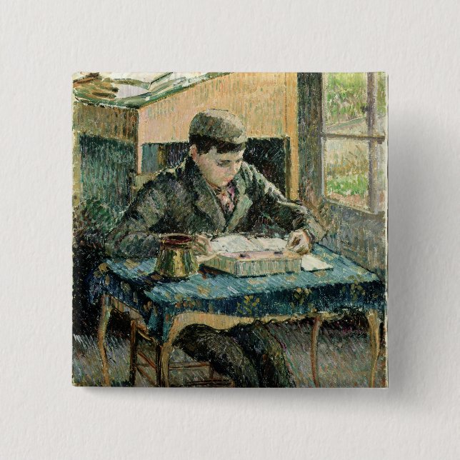 Der Sohn des Künstlers, 1893 (Öl auf Leinwand) Button (Vorderseite)