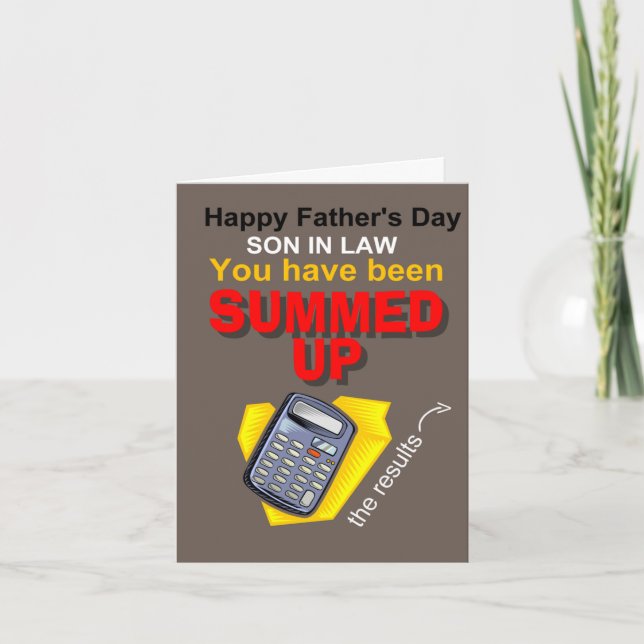 Der Sohn des Vaters auf dem Rechtsweg Karte (Vorderseite)