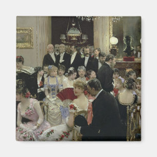 Der Soiree, c.1880 Magnet