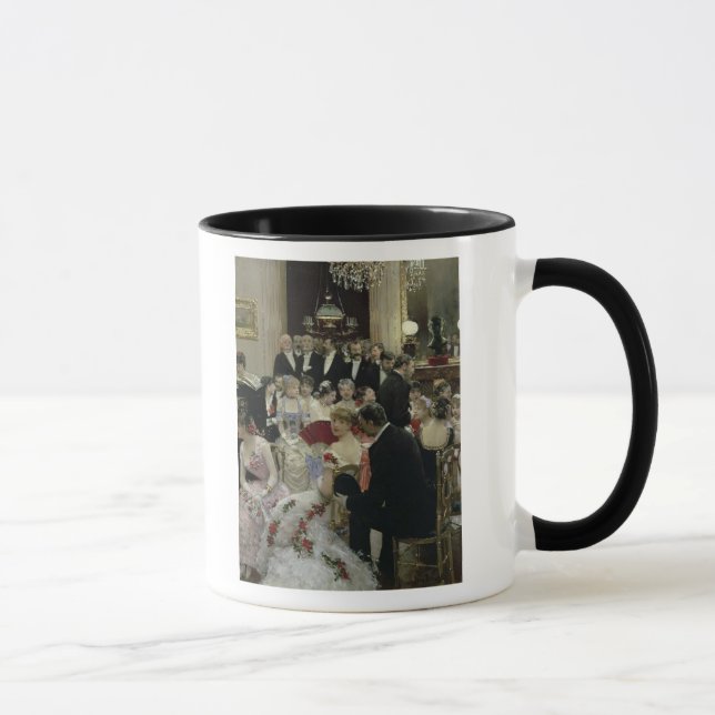 Der Soiree, c.1880 Tasse (Rechts)