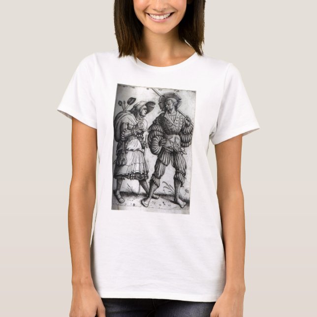 "Der Soldat und seine Ehefrau" - Landsknecht T-Shirt (Vorderseite)