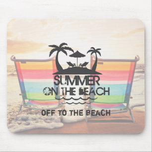Der Sommer am Strand   PERSONALISIERT Mousepad