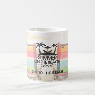 Der Sommer am Strand PERSONALISIERT Tasse