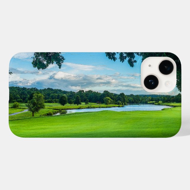 Der Sommer auf dem Golfplatz Case-Mate iPhone Hülle (Rückseite (Horizontal))