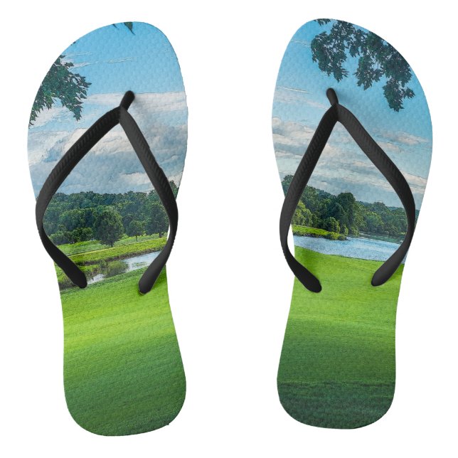 Der Sommer auf dem Golfplatz Flip Flops (Fußbett)