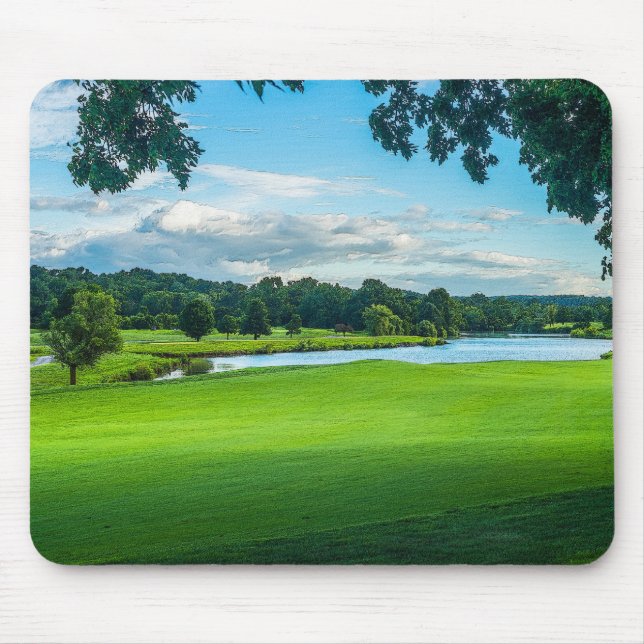 Der Sommer auf dem Golfplatz Mousepad (Vorne)