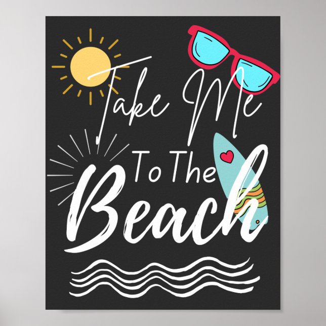 Der Sommer bringt mich an den Strand Poster (Vorne)