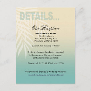 Der Sommer-Brisen-Strand-Empfang führt   Einladung