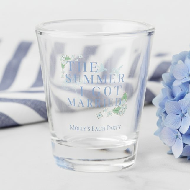 Der Sommer, den ich Verheiratet Got - Küsten-Bache Schnapsglas (Capture the magic of your wedding season with “The Summer I Got Married” shot glass!)