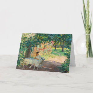 Der Sommer im Garten   Edward Cucuel Karte