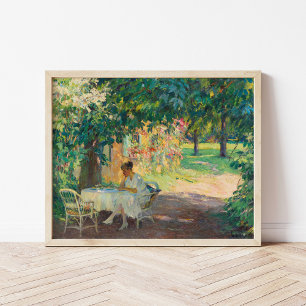 Der Sommer im Garten   Edward Cucuel Poster