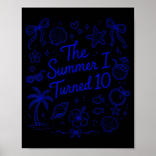 Der Sommer, in dem ich 10 wurde Tropischer Strandg Poster