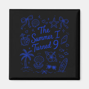 Der Sommer, in dem ich 9 wurde Tropischer Strand-G Magnet