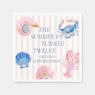 Der Sommer, in dem ich Zwölf wurde Küsten-12. Gebu Serviette