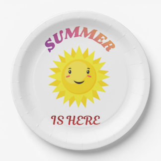 Der Sommer ist da Pappteller