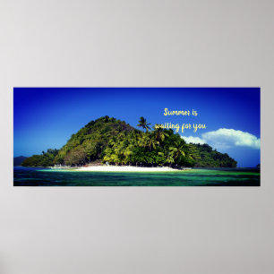 Der Sommer ist für Sie gewartet Poster