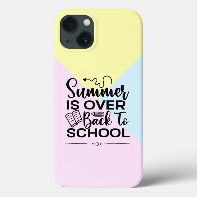 Der Sommer ist vorbei an der Schule Case-Mate iPhone Hülle (Rückseite)