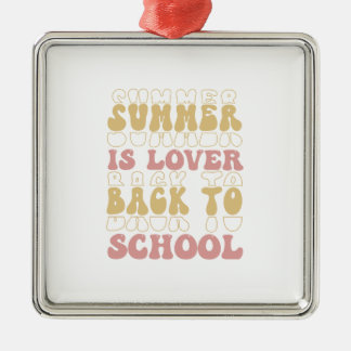 Der Sommer ist wieder weit zurück zum Schullehrer Ornament Aus Metall