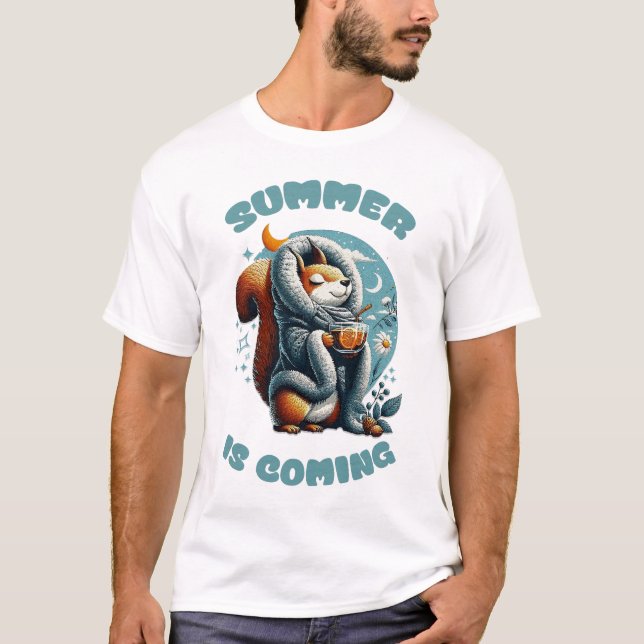 Der Sommer kommt T-Shirt (Vorderseite)