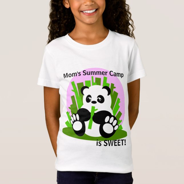 Der Sommer-Lager-Panda der Mama T-Shirt (Vorderseite)