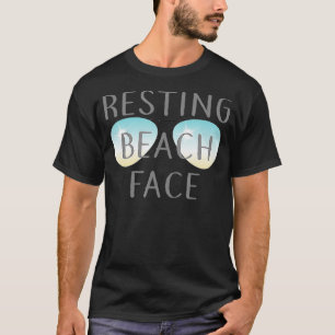 Der Sommer mit Sonnenbrille im "Ruheling Beach Fac T-Shirt