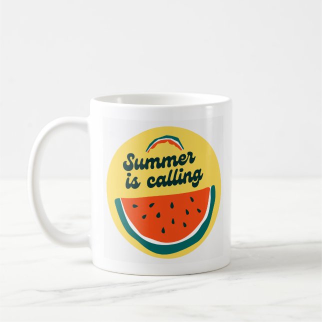 Der Sommer ruft Kaffeetasse (Links)
