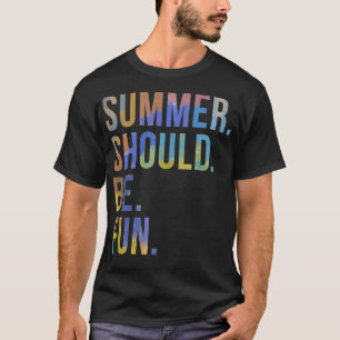 Der Sommer sollte Spaß machen Vintage Regenbogen T T-Shirt