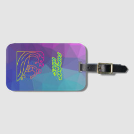 Der Sommer vibes Junge surfen. Gepäckanhänger