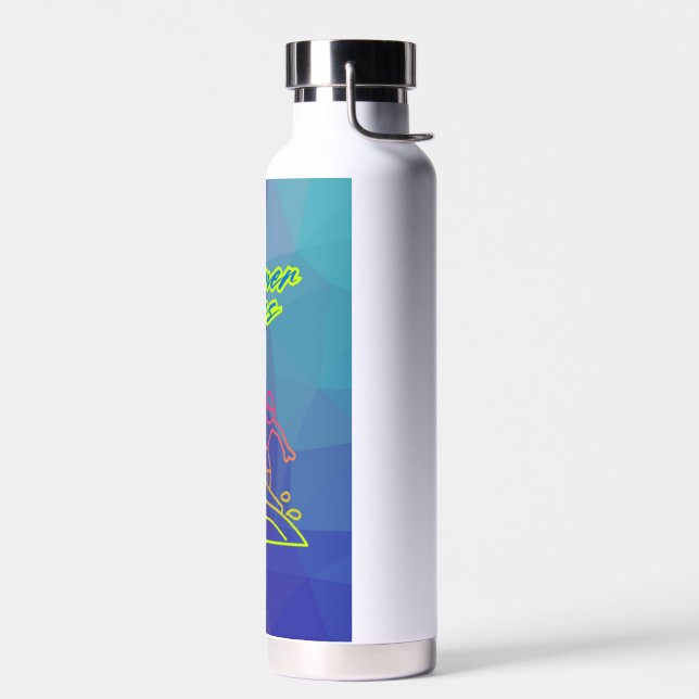 Der Sommer vibes Junge surfen. Trinkflasche (Links)