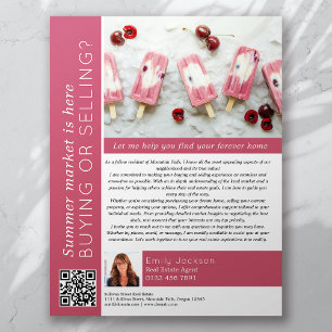 Der Sommermarkt ist hier Real Anwesen Marketing Flyer