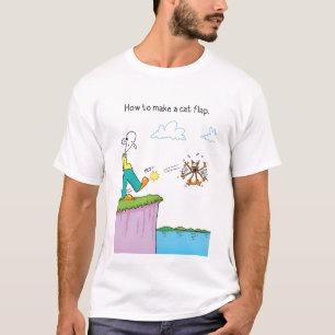 Der sonderbare Gruppe-Katzen-Klappen-T - Shirt