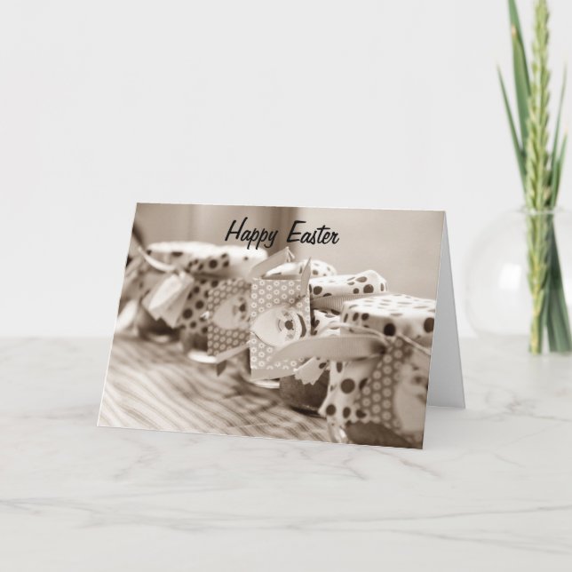 DER SONDERURLAUB=OSTERE WÜNSCHE FEIERTAGSKARTE (Vorderseite)