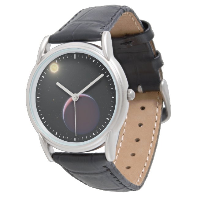 Der sonnenähnliche Star Kepler 51 & Drei Riesenpla Armbanduhr (Schrägansicht)