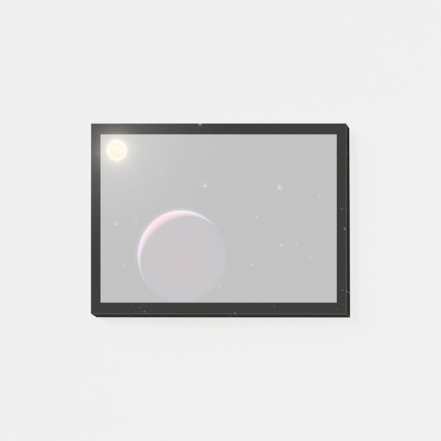 Der sonnenähnliche Star Kepler 51 & Drei Riesenpla Post-it Klebezettel (Vorderseite)