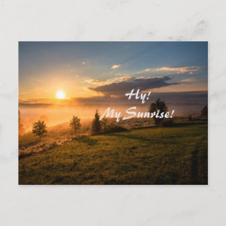 Der Sonnenaufgang Feiertagspostkarte